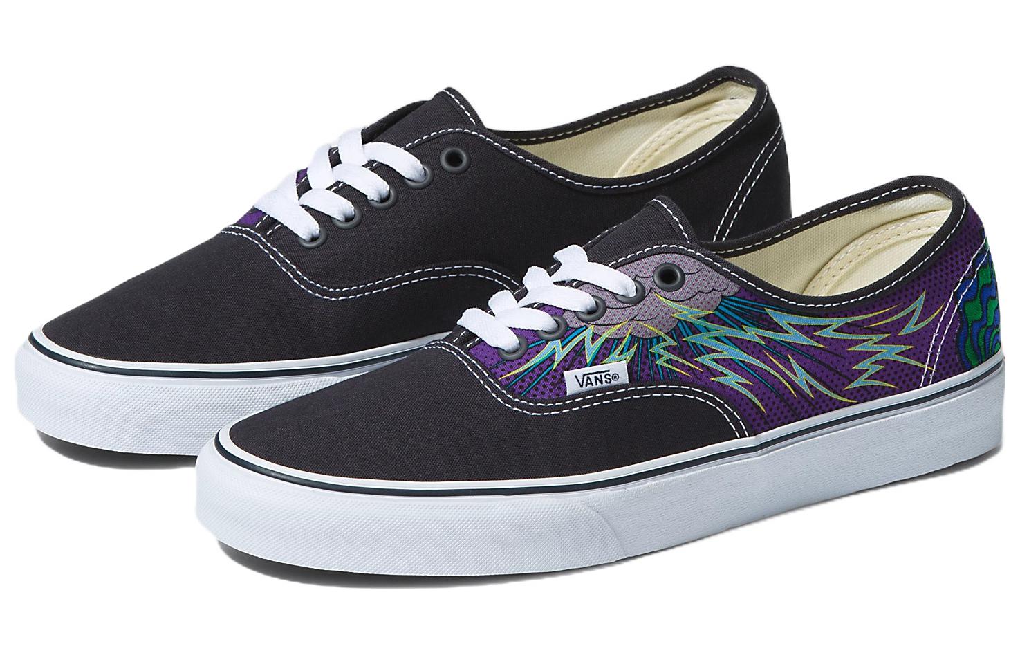 Lookbook Vans Authentic Low Top Suede Canvas 'Negro Púrpura' zapatillas. VN0A5KRDDNV