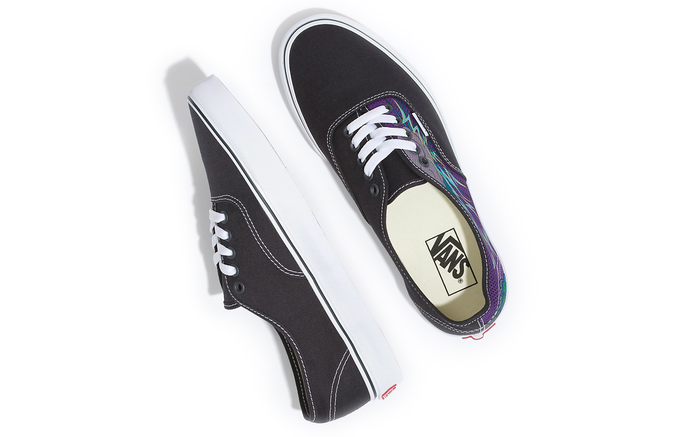 Shop Vans Authentic Low Top Suede Canvas 'Negro Púrpura' zapatillas. VN0A5KRDDNV