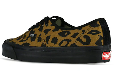 Vans Authentic LX Canvas Suede 'Leopard Black'