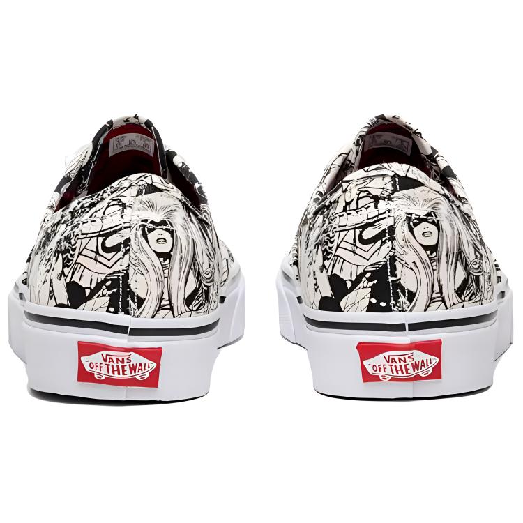 Shop Vans Authentic Marvel Avengers 'Negro Blanco' VA38EMU5I