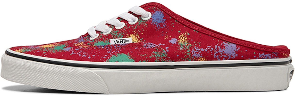 Vans Authentic Mule 'Overspray - Racing Red' VN0A54F7AXM Buy Vans Authentic Mule 'Overspray - Racing Red' VN0A54F7AXM