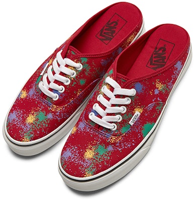 Vans Authentic Mule 'Overspray - Racing Red' VN0A54F7AXM Order Vans Authentic Mule 'Overspray - Racing Red' VN0A54F7AXM