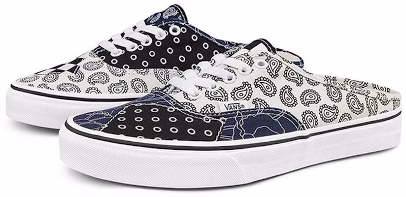 Vans Authentic Mule 'Motif Campuran - Dress Blues' VN0A54F76UW Order Vans Authentic Mule 'Motif Campuran - Dress Blues' VN0A54F76UW