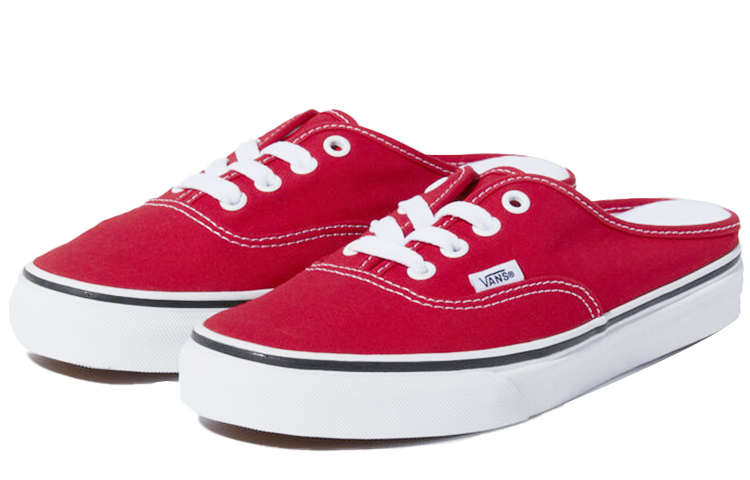 Shop Vans Authentic 后跟拖鞋 '红色' VN0A54F7JV6