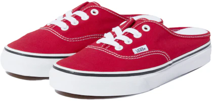Shop Vans Authentic 低筒 板鞋 男女同款 紅色