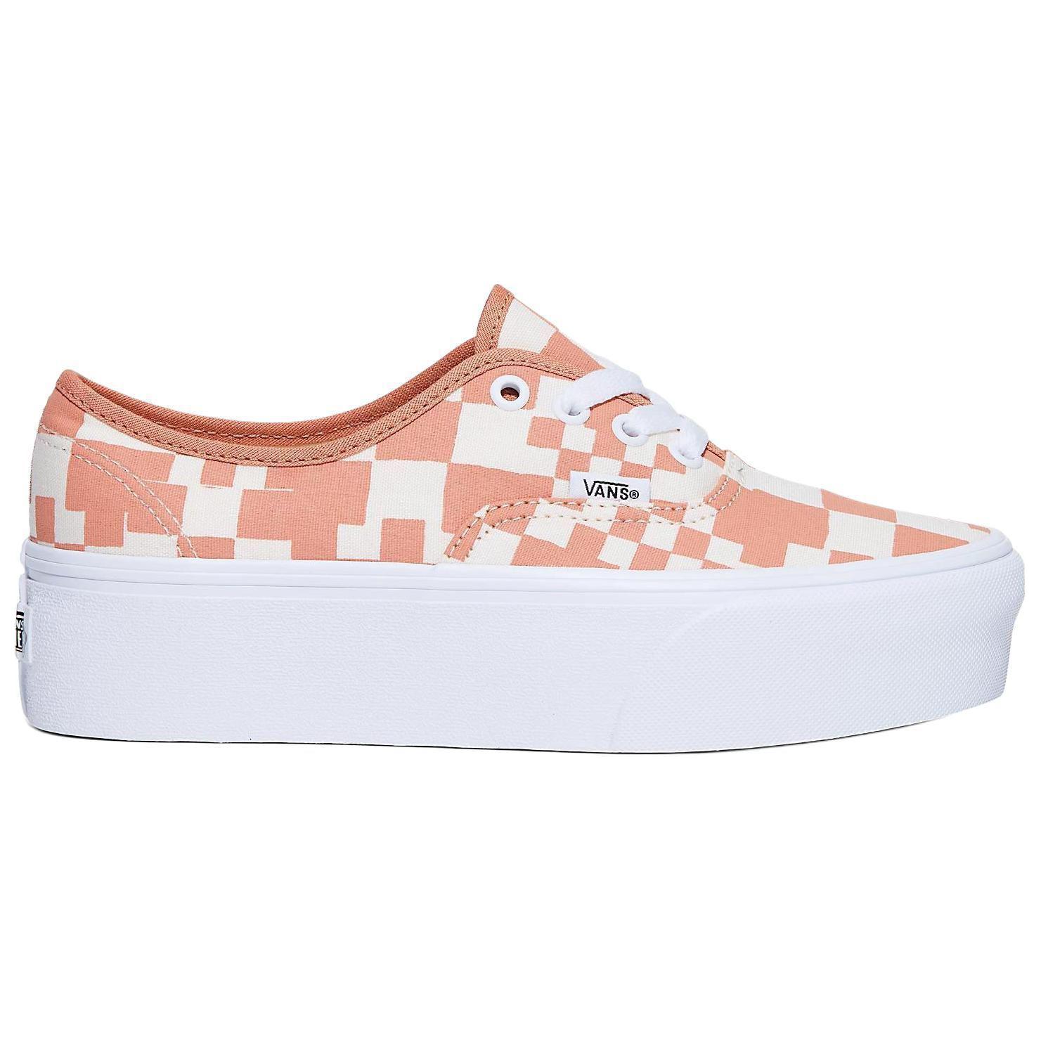 Order Vans Authentic Multi Check Platform 'Marrón Blanco' VN0A5KXXSST