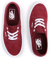 Vans Authentic 豬麂皮低幫板鞋 男女同款 紅 Shop Vans Authentic 豬麂皮低幫板鞋 男女同款 紅