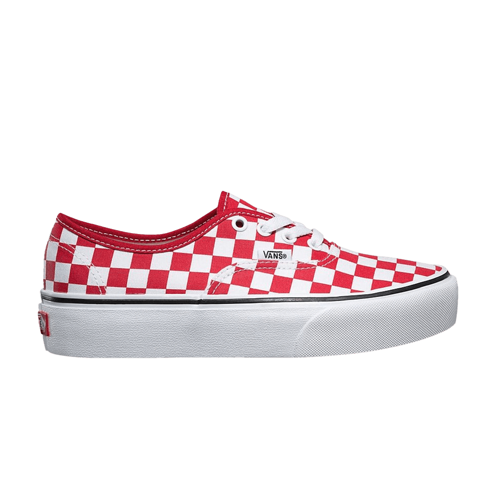 Vans Authentic Platform 2.0 'Checkerboard - Racing Red' VN0A3AV8S4E