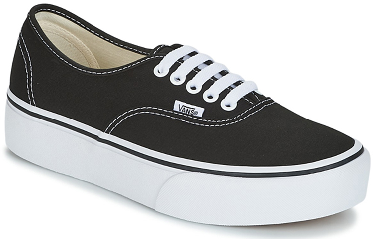 Shop Vans Authentic Plataforma 'Negro' VN0A3AV8BLK