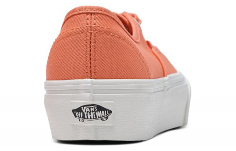 Lookbook Vans Authentic Platform 休閒厚底時尚 低筒 滑板鞋 女款 橘色