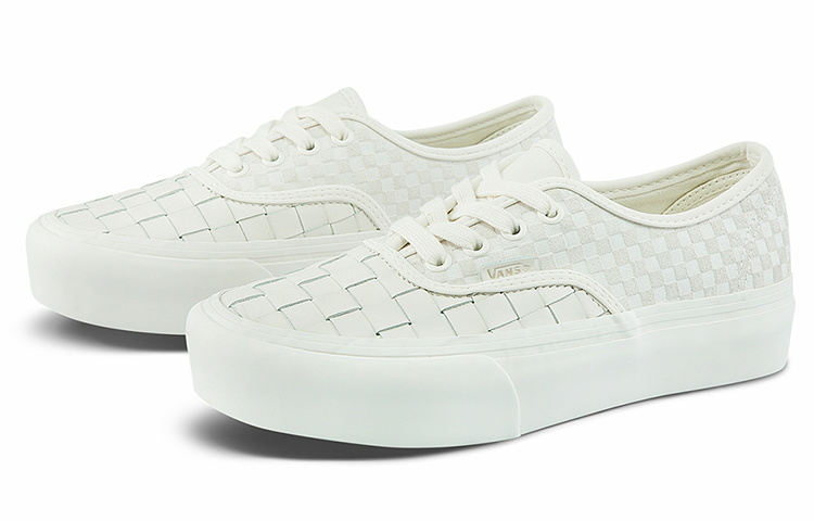Order Vans Authentic Platform 'Woven - Blanc De Blanc' VN0A5KXA9GY
