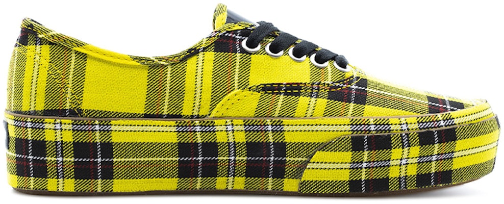 Vans Authentic Platform 'Patent Plaid - Lemon Chrome' VN0A3AV82OF Order Vans Authentic Platform 'Patent Plaid - Lemon Chrome' VN0A3AV82OF