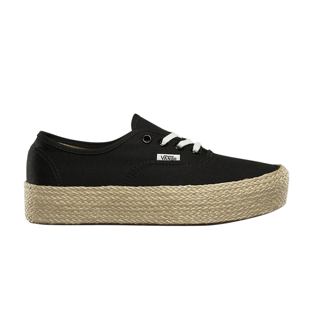 Vans Authentic Platform Espadrille 'Black' VN0A3NAQBLK