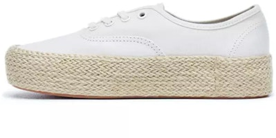 Vans Authentic Platform Espadrille 'Marshmallow' VN0A3NAQFS8 Vans Authentic Platform Espadrille 'Marshmallow' VN0A3NAQFS8