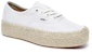 Vans Authentic Platform Espadrille 'Marshmallow' Wanita Lelaki VN0A3NAQFS8