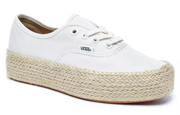 Lookbook Vans Authentic Platform Espadrille ''Marshmallow'' Femme VN0A3NAQFS8