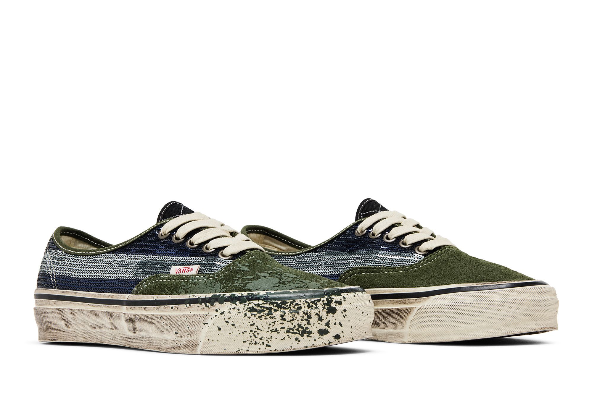 Cheap Vans Authentic Premium ''Vert Bleu'' VN000DB824O