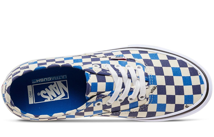 Shop Vans Authentic Pro '靛藍棋盤格' VN0A3479UH2