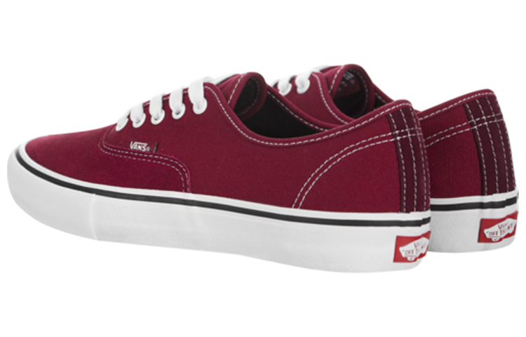 Lookbook Vans Authentic Pro Kasut Skateboarding Unisex Merah Wain VN0A3479919