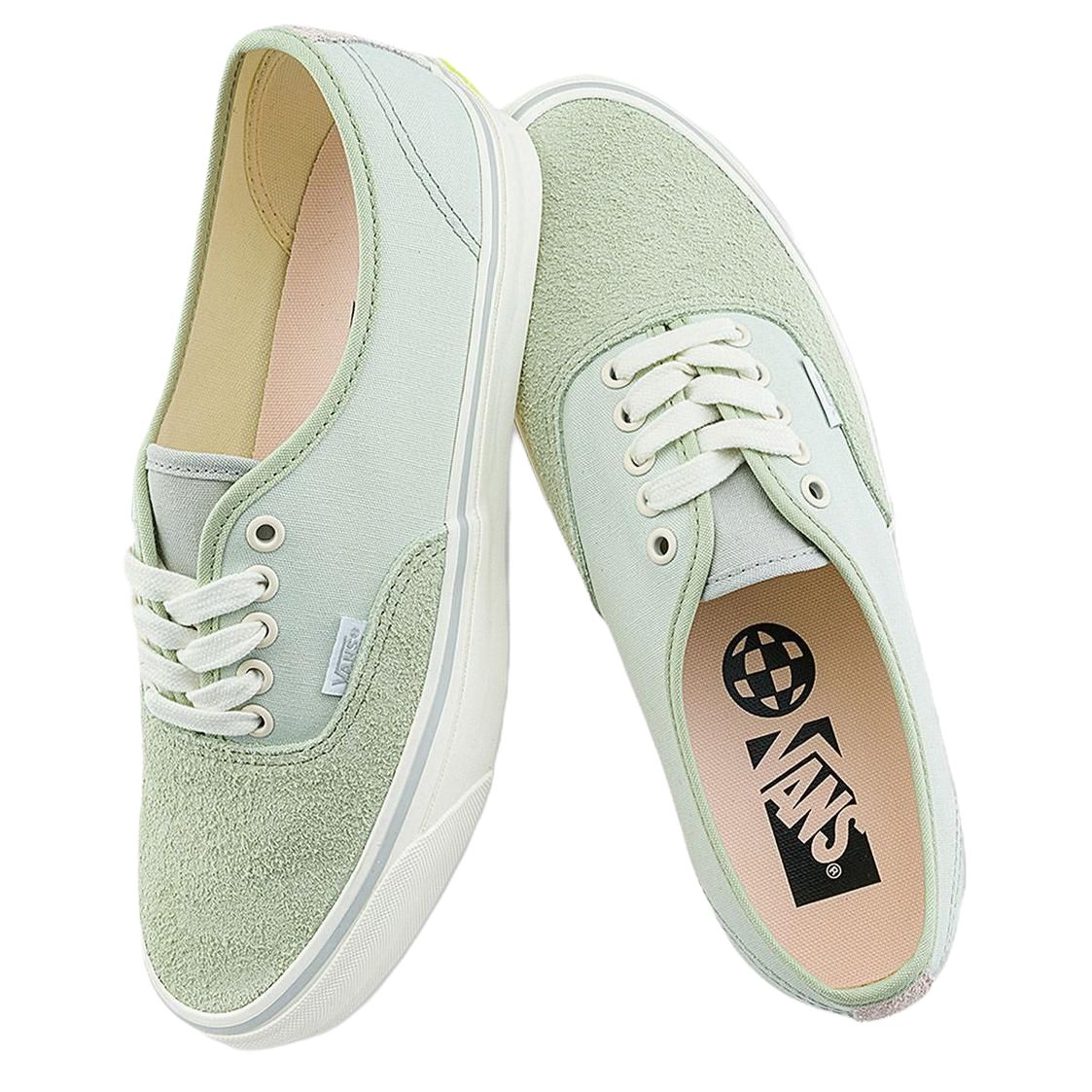 Shop Vans Authentic Reissue 44 耐磨透氣 低筒 板鞋 男女同款 綠白