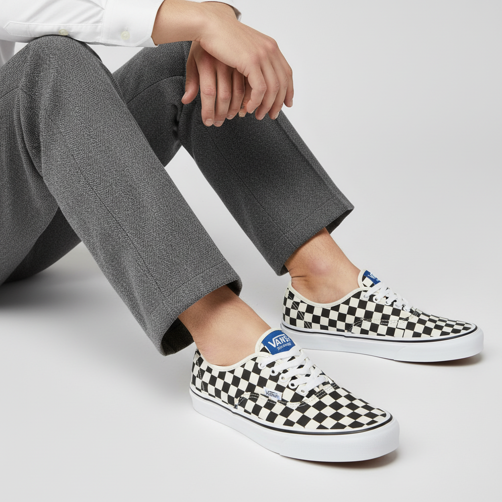 Order Vans Authentic Reissue 44 LX 'Checkerboard - Hitam Putih' VN000CQA2BO