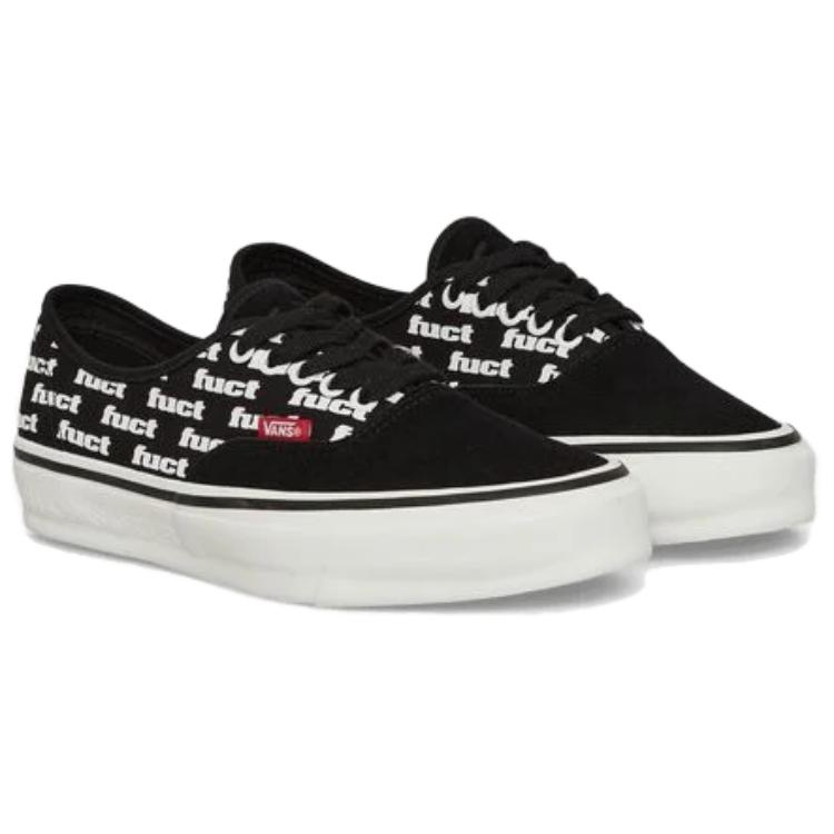 Shop Vans Authentic Reissue 44 LX FUCT x Slam Jam Black Marshmallow VN0007QZT5O1