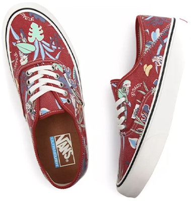Vans Hawaiian Jungle Authentic Sf 'Red White' VN0A5HYPAMX Shop Vans Hawaiian Jungle Authentic Sf 'Red White' VN0A5HYPAMX