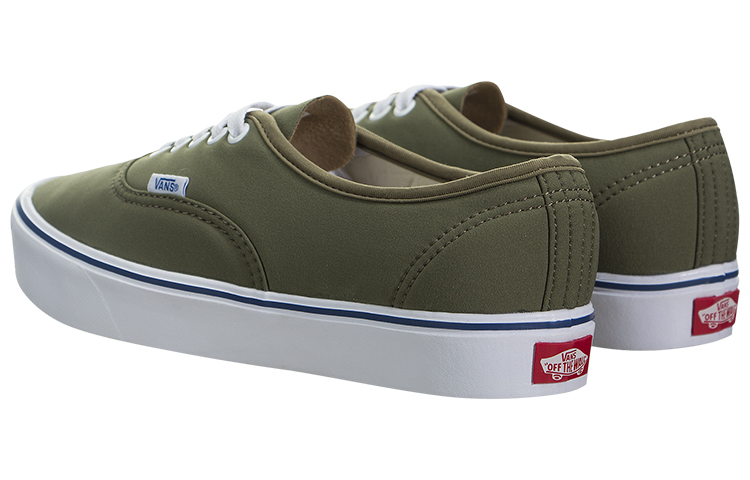 Lookbook Vans Authentic 輕便透氣 低筒休閒板鞋 綠色