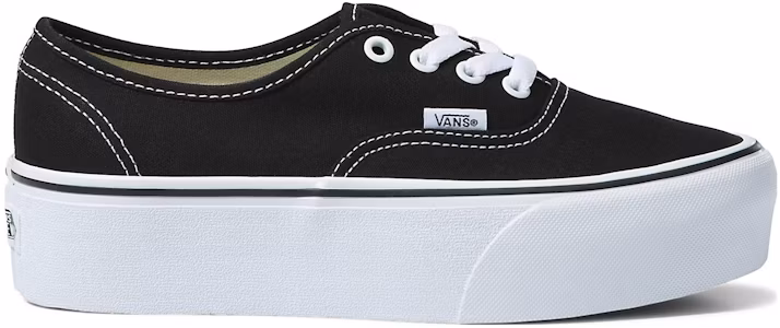 Lookbook Vans Authentic Stackform 休閒 厚底 低筒 板鞋 男女同款 黑白