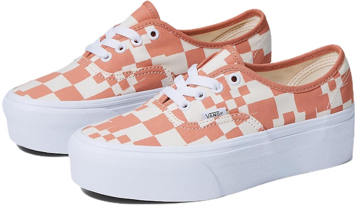 Vans Authentic 多格堆叠款 '棕白色' VN0A5KXXSST Lookbook Vans Authentic 多格堆叠款 '棕白色' VN0A5KXXSST