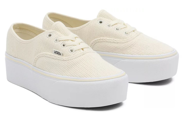 Lookbook Vans Authentic Stackform Rib Knit ''Crème Blanche'' VN0A5KXXAZ1