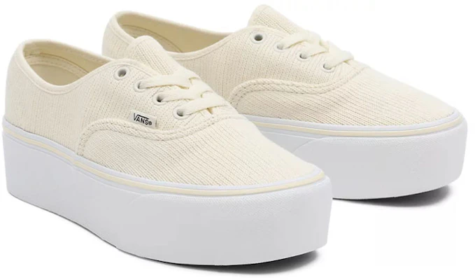 Vans Authentic Stackform Rib Knit ''Crème Blanche'' VN0A5KXXAZ1 Lookbook Vans Authentic Stackform Rib Knit ''Crème Blanche'' VN0A5KXXAZ1