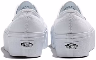 Shop Vans Authentic Stackform 舒適氣質經典 增高透氣 低幫 板鞋 男女同款 白色