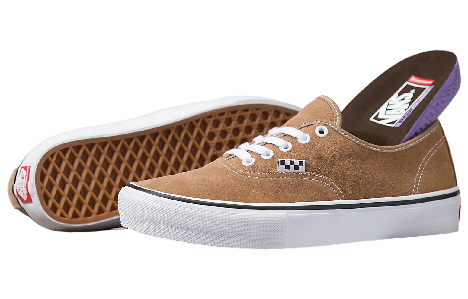 Lookbook Vans Authentic 绒面革滑板鞋 棕色 VN0A5FC8ZBH