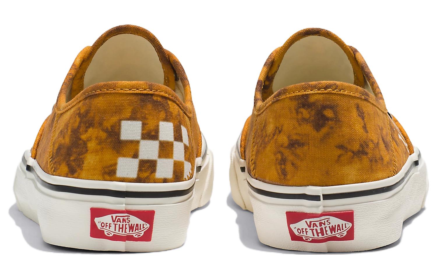 Lookbook Vans Authentic Tie-dye VR3 SF 潮流休閒 防滑耐磨 低筒 滑板鞋 男女款 棕白