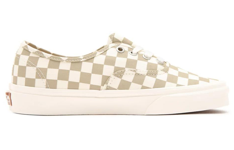 Order Vans Authentic 棋盤格 耐磨防滑 低筒 滑板鞋 男女同款 白棕