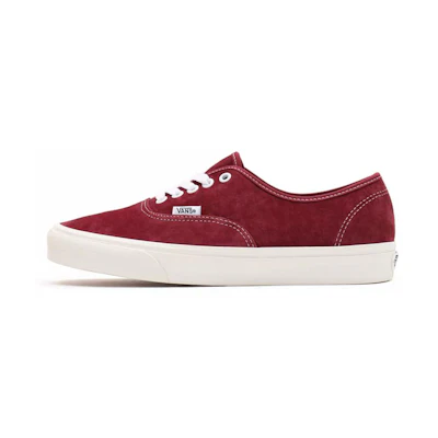 Vans Authentic Wear-Resistant Non-Slip Minimalistic Casual Skate Shoes Deep Red