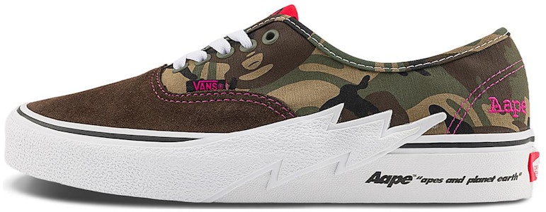万斯 Authentic x Aape '闪电绿迷彩' VN000BWCCMA Buy 万斯 Authentic x Aape '闪电绿迷彩' VN000BWCCMA