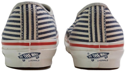 Nigel Cabourn x Vans Authentic 防滑耐磨 低幫 板鞋 男女同款 黑白紅 Shop Nigel Cabourn x Vans Authentic 防滑耐磨 低幫 板鞋 男女同款 黑白紅