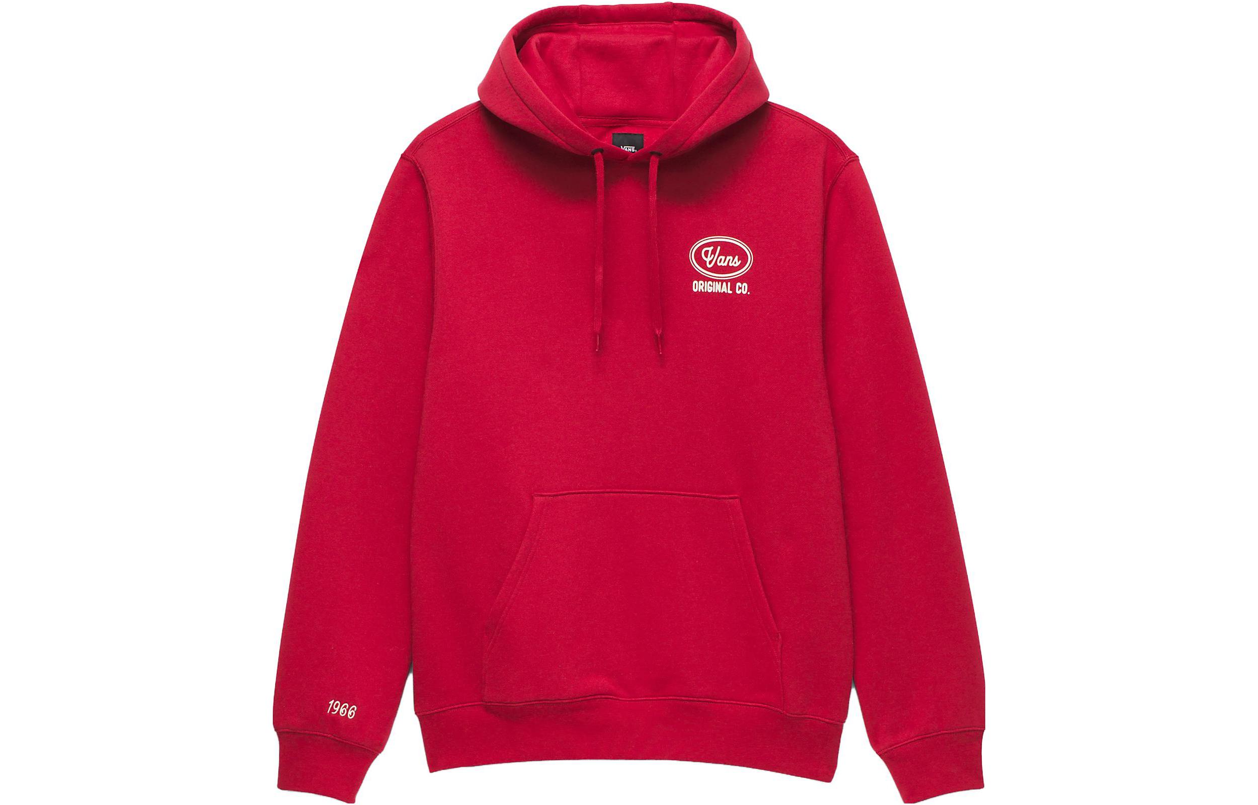 Vans Auto Shop Pullover Hoodie Red Unisex Casual Long Sleeve Hoodie VN000AEA14A