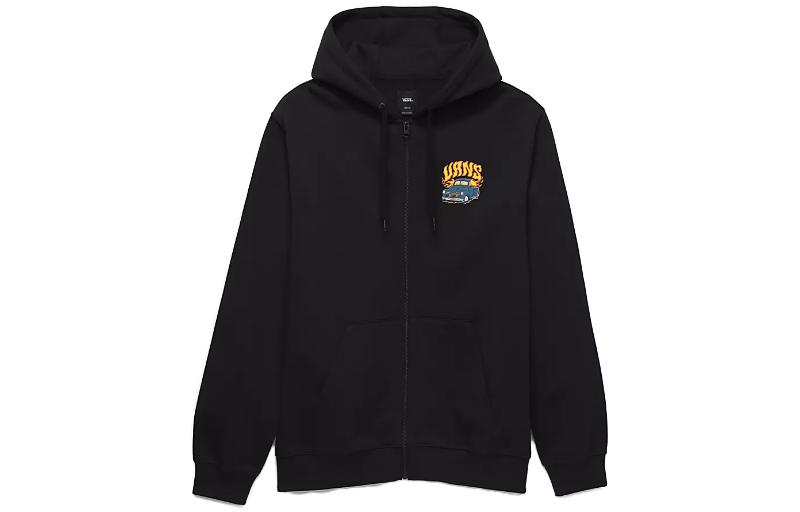 Vans Automotive Graphic Hoodie Zip-Up Unisex Black VN0008H9BLK