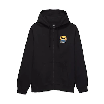 Vans Automotive Graphic Hoodie Zip-Up Unisex Black VN0008H9BLK