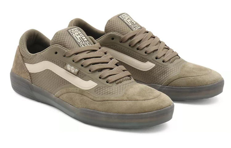 Lookbook Vans Ave 通気性 耐摩耗 ローカット カジュアル (Brown Green) VN0A5JIB9BD