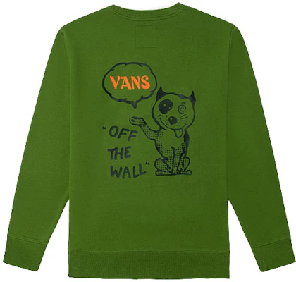 Vans牛油果绿色狗狗图案圆领卫衣-男女休闲款 VN0A5H76ZQW Buy Vans牛油果绿色狗狗图案圆领卫衣-男女休闲款 VN0A5H76ZQW