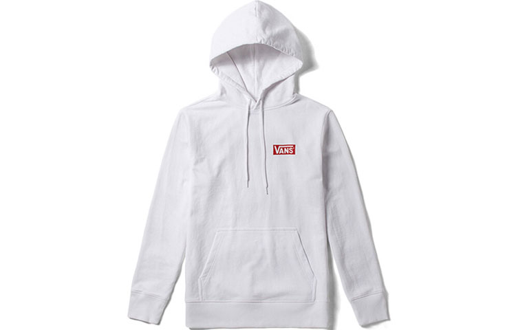 Vans Back Graphic Print Casual Hoodie Unisex White VN0A3QTRWHT