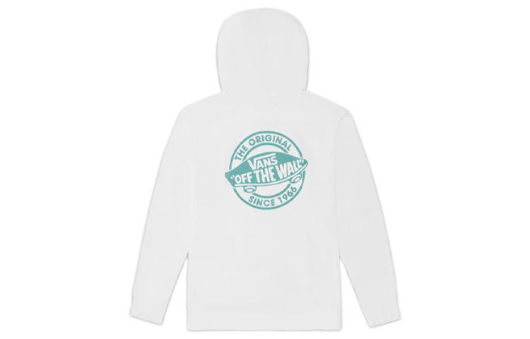 Vans Back Logo Print Casual Pullover Hoodie Unisex White VN0A5H6VWHT
