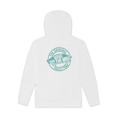 Vans Back Logo Print Casual Pullover Hoodie Unisex White VN0A5H6VWHT