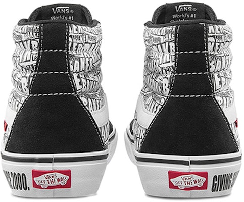 Vans SK8 HI Pro 高筒 滑板鞋 男女款 黑白塗鴉 Shop Vans SK8 HI Pro 高筒 滑板鞋 男女款 黑白塗鴉