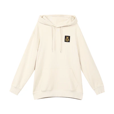 Vans Bear Letter Print Hoodie Pullover Unisex Off-White VN0A54M72N1