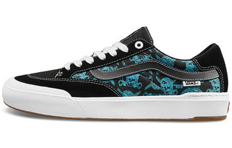 Vans Berle Pro (Pirate Skulls) Shoes Black/Blue VN0A3WKXSTJ